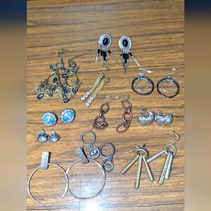 11 Prs earrings Lot Pierced